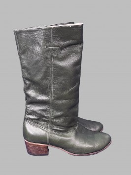 Сапоги зеленые, женские