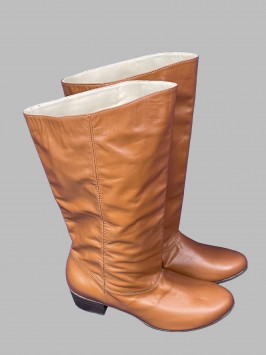 Сапоги рыжевато-коричневые, женские