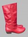 Сапоги красные, женские