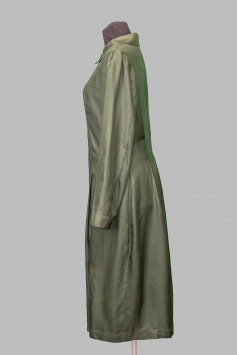 Платье-халат оливковый