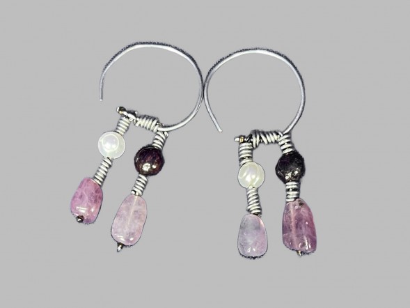 Серьги &amp;quot;Двойчатки&amp;quot; витые