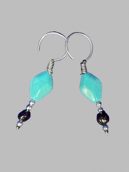 Серьги с бусинами