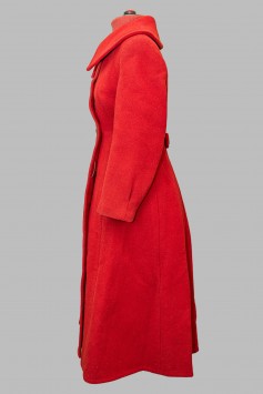 Пальто терракотовое