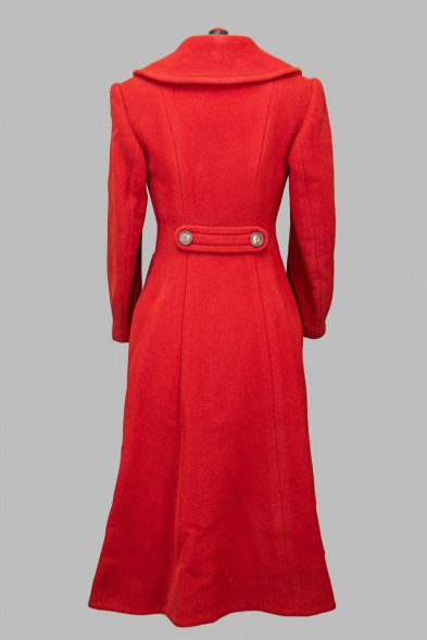 Пальто терракотовое