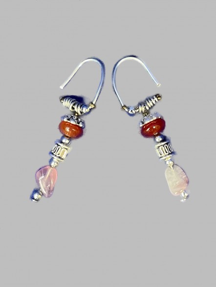 Серьги с бусинами