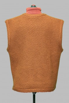 Вязаный жилет золотисто-коричневый