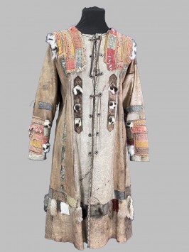 Кафтан кожаный женский