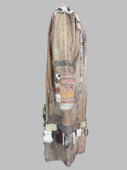 Кафтан кожаный женский