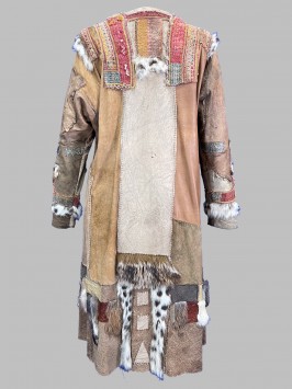 Кафтан кожаный женский