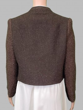 Жакет коричневый винтажный