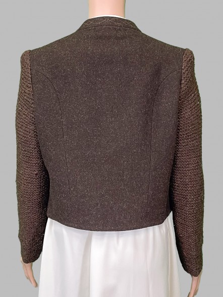 Жакет коричневый винтажный																														