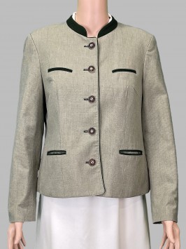 Жакет серо-зеленый винтажный
