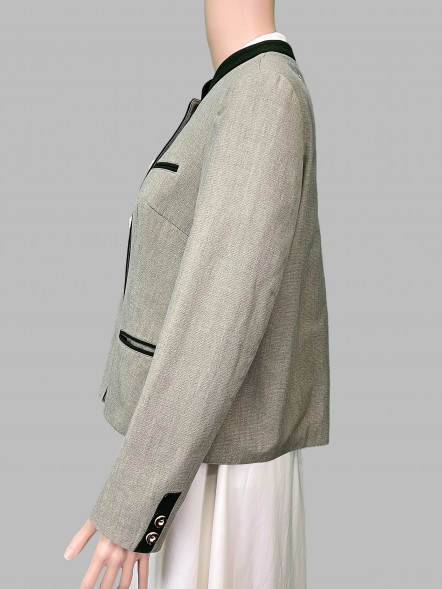 Жакет серо-зеленый винтажный																														