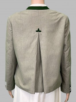 Жакет серо-зеленый винтажный