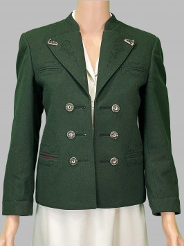 Жакет темно - зеленый винтажный