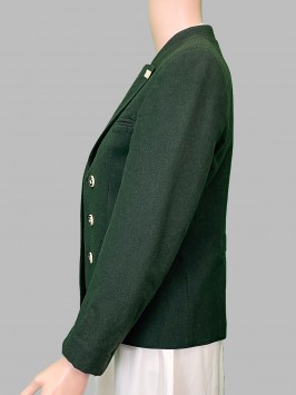 Жакет темно - зеленый винтажный