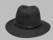 Шляпа фетровая черная																														