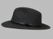 Шляпа фетровая черная																														