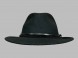 Шляпа фетровая черная																														