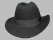 Шляпа фетровая черная																														