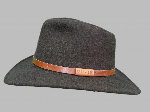 Шляпа фетровая темно-серая																														