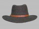 Шляпа фетровая темно-серая																														