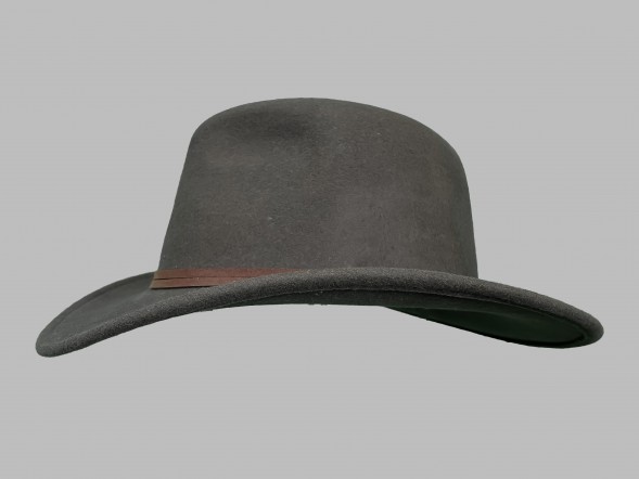 Шляпа фетровая темно-коричневая																														