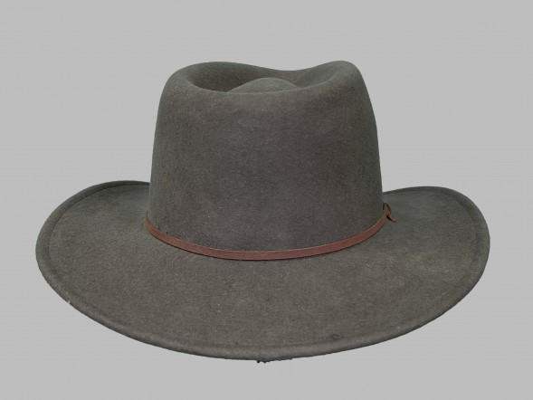 Шляпа фетровая темно-коричневая																														