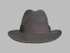 Шляпа фетровая темно-коричневая																														