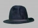 Шляпа бархатистая темно - синяя																														