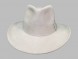 Шляпа фетровая светло - серая																														
