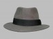 Шляпа фетровая серая																														