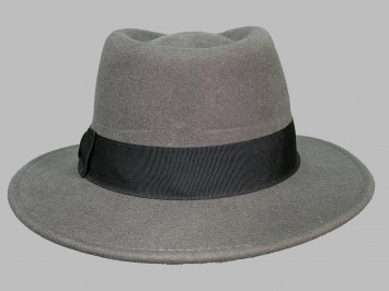 Шляпа фетровая серая