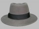 Шляпа фетровая серая																														