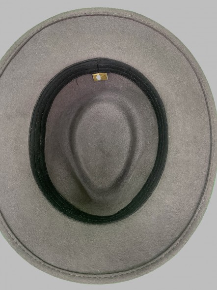 Шляпа фетровая серая																														