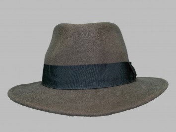 Шляпа фетровая темно-коричневая