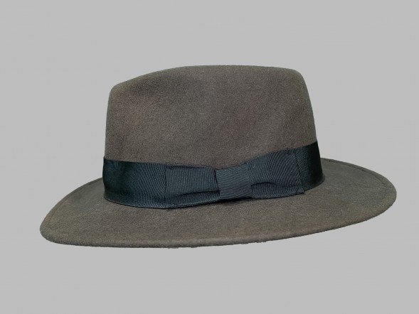 Шляпа фетровая темно-коричневая																														