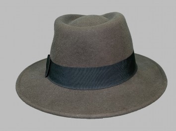 Шляпа фетровая темно-коричневая