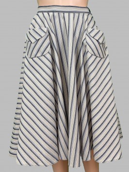Юбка светлая в полоску