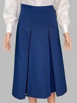 Юбка синяя прямая