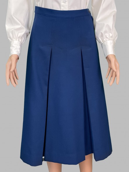 Юбка синяя прямая																														