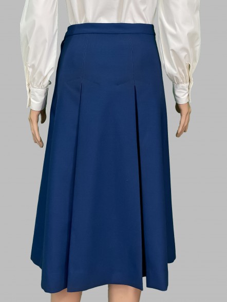 Юбка синяя прямая																														