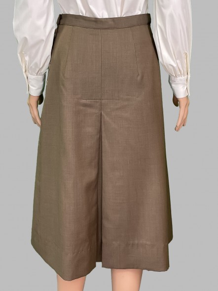 Юбка коричневая прямая																														