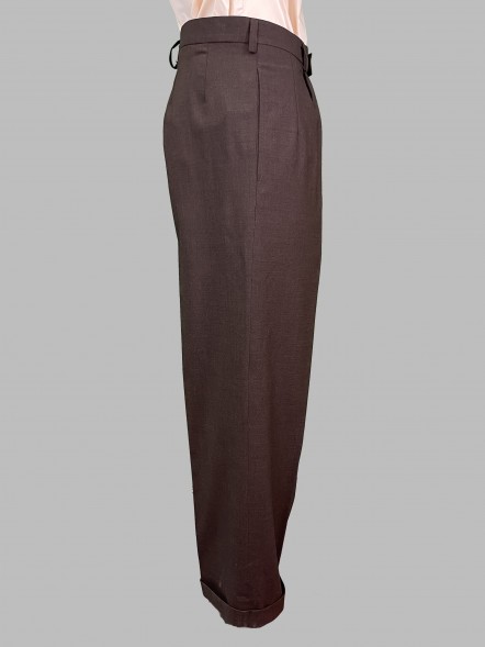 Брюки классические темно-коричневые																														