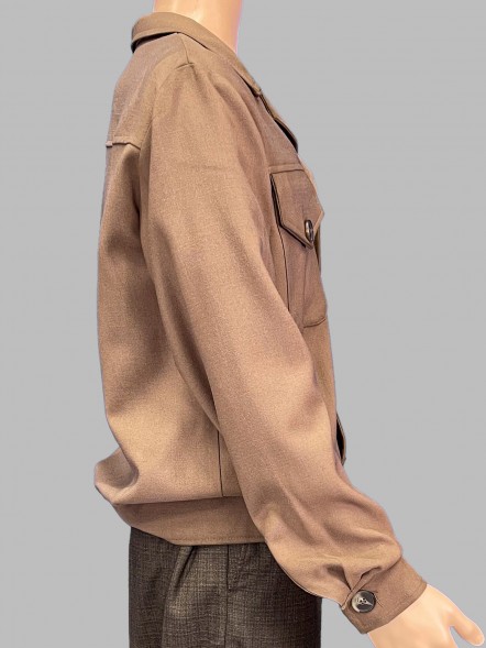 Куртка коричневая &amp;quot;Москвичка&amp;quot; на пуговицах																														