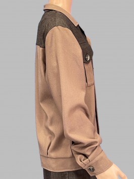 Куртка коричневая "Москвичка", на пуговицах